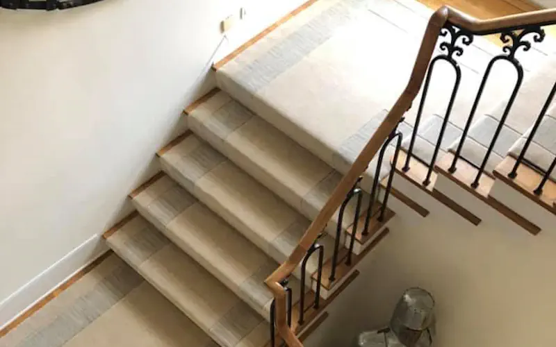 custom stair case carpet runner